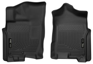 Nissan Titan Crew Cab Floor Mats - Front - Husky Liners - X-act Contour - Black - `17-`24 Nissan Titan Crew Cab Floor Mats - Front - Husky Liners - X-act Contour - Black - `17-`24